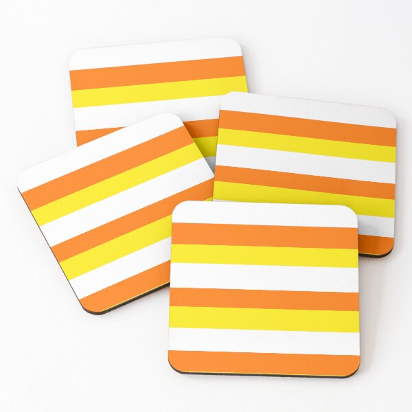 Item preview, Candy Corn White Orange Yellow Halloween solid stripes designed and sold by Michael Stewart.