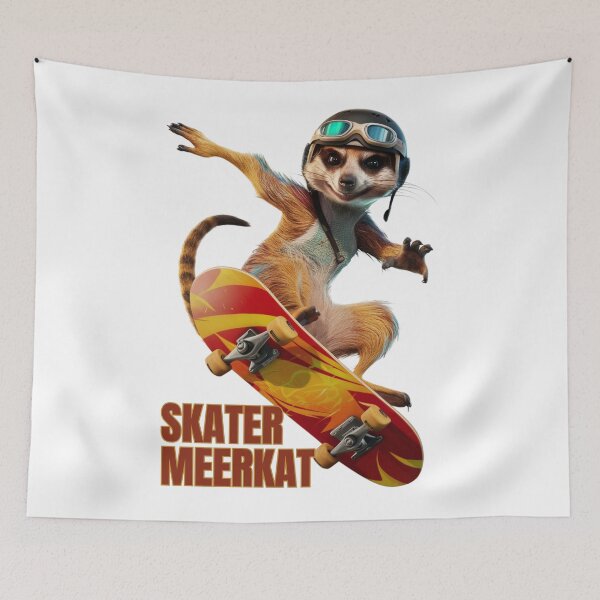 Item preview, Meerkat on Skateboard designed and sold by vk09.