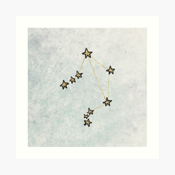 Libra x Astrology x Zodiac Art Print