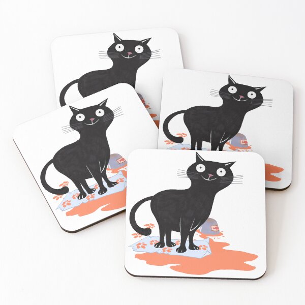 Item preview, black cat painter designed and sold by BessoChicca.