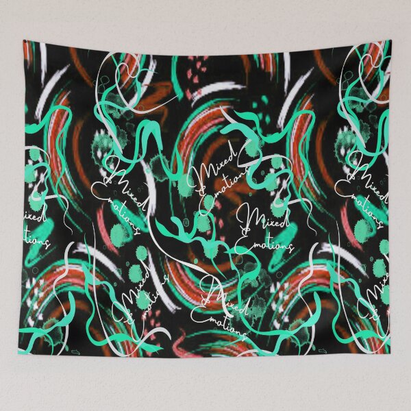 Item preview, Mixed Emotions 3, Abstract design, Abstraction, bold colorful abstract playful design inspired by nature designed and sold by Adri Barnard.