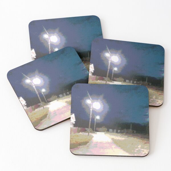 Item preview, Unnamed Road - Weirdcore Landscape Night Photography Art designed and sold by MusicArtAndGrind.