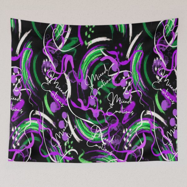 Item preview, Mixed Emotions 4, Abstract design, Abstraction, bold colorful abstract playful design inspired by nature designed and sold by Adri Barnard.