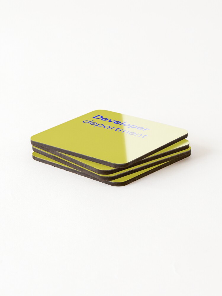Thumbnail 4 of 5, Coasters (Set of 4), Developer Department designed and sold by FastQuality.
