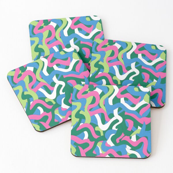 Item preview, twisty 90's style pattern designed and sold by FamousArtDesign.