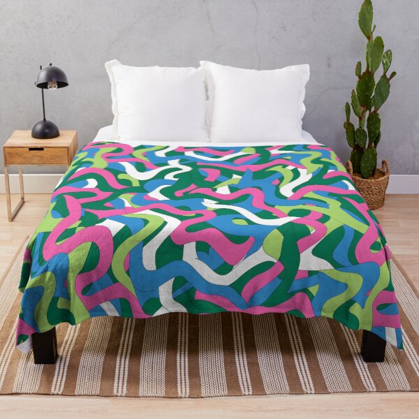Item preview, twisty 90's style pattern designed and sold by FamousArtDesign.