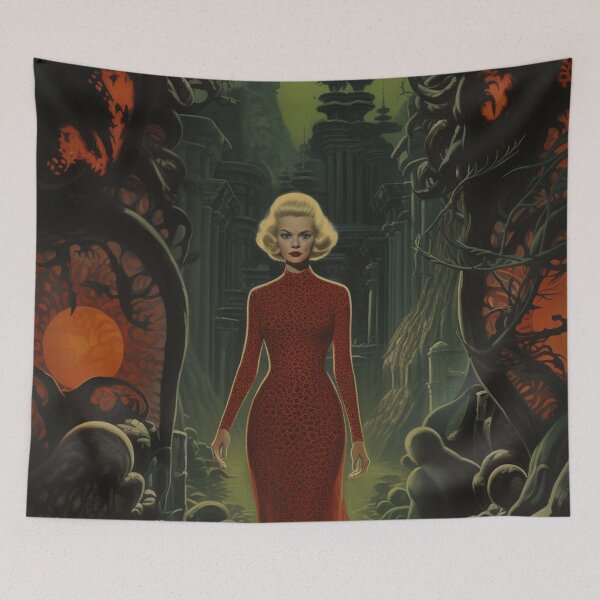 Item preview,  Vintage Horror Movie Homage with wonderful Unique Designs designed and sold by HappyNouveau.