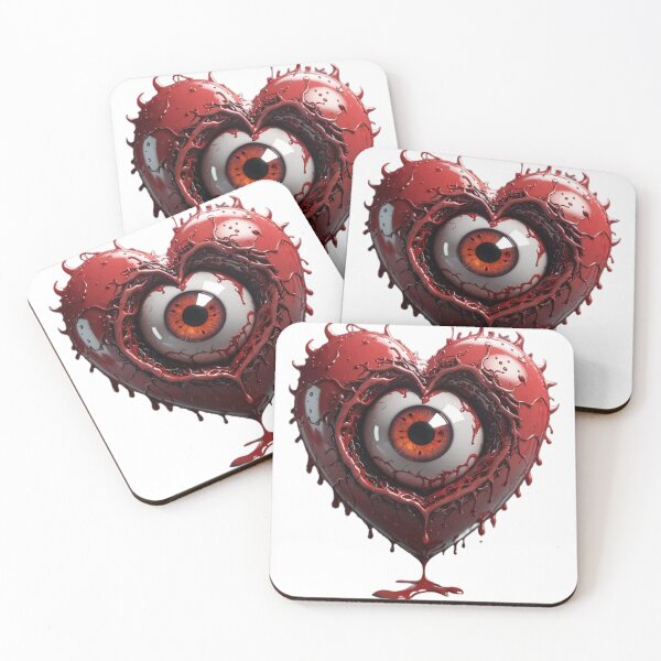 Item preview, Abstract Heart with Bleeding Eye Art designed and sold by Hungry-Murphy.