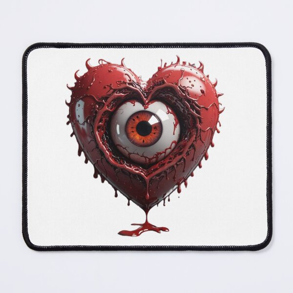 Item preview, Abstract Heart with Bleeding Eye Art designed and sold by Hungry-Murphy.