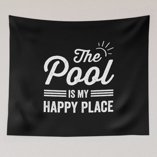 Item preview, The Pool Is my Happy Place The Pool Lover designed and sold by RareBunny.