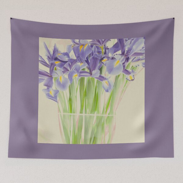 Item preview, Dutch Irises in a Glass Vase designed and sold by imaginethis.