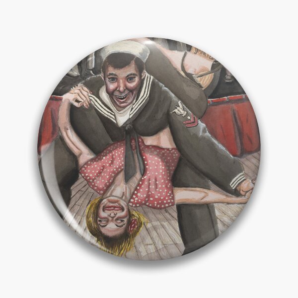 Artikelvorschau, Swing-Tanz aus dem 2. Weltkrieg mit musizierenden Musikern im Hintergrund. entworfen und verkauft von Joshua Cox.