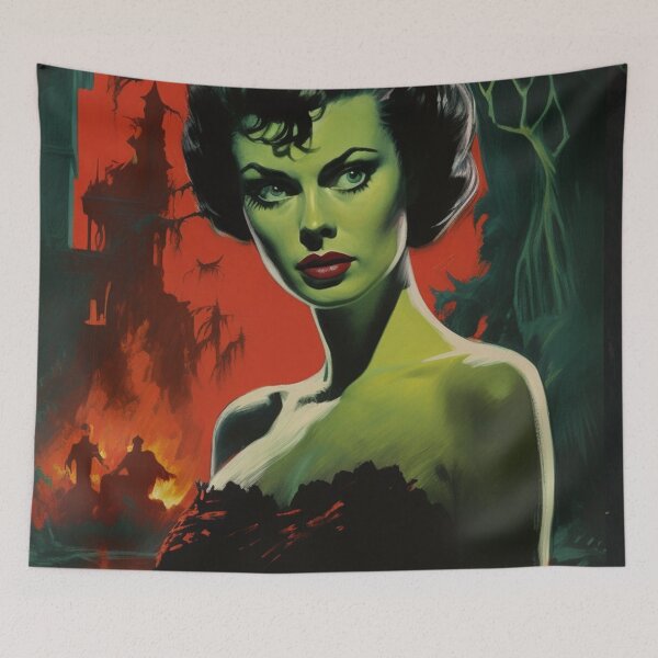 Item preview, Vintage Horror Movie Homage with wonderful Unique Designs designed and sold by HappyNouveau.