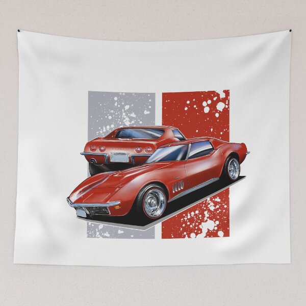 Item preview, C3 Corvette hand drawn art. designed and sold by Petrolhead T-Shirts and Art.