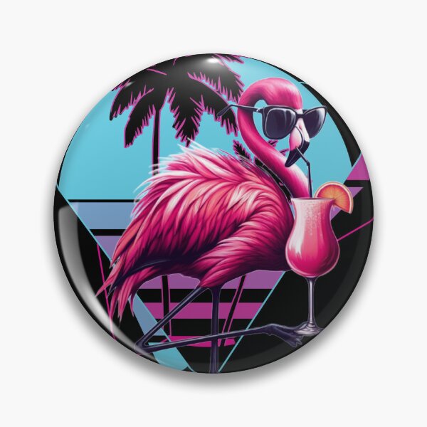 Artikelvorschau, Ich bin nicht betrunken, ich bin nur ein schicker Retro-Flamingo entworfen und verkauft von MilkyForest.