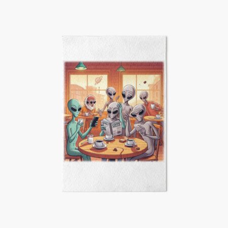 Item preview, Alien Coffee Break Extraterrestrial Café Gathering designed and sold by ladenims.