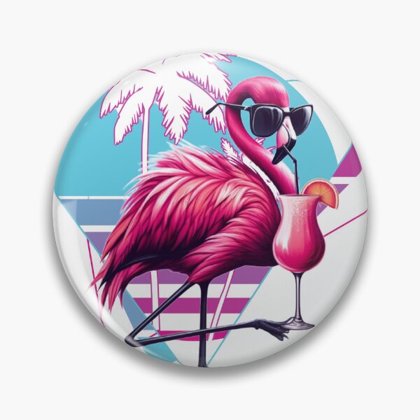 Artikelvorschau, Wenn ich betrunken bin, ist es ihre Schuld Retro Flamingo entworfen und verkauft von MilkyForest.