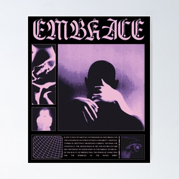 Item preview, EMBRACE Aesthetic Poster designed and sold by UglyNavy.