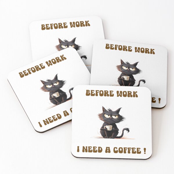 Item preview, Before Work i Need A Coffee ! designed and sold by DavidBriot.