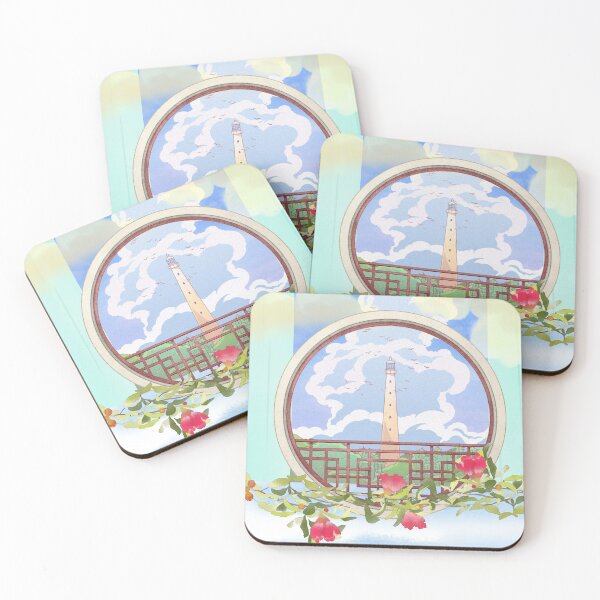 Item preview, Dreamy Lighthouse Window // Daytime Sky // Digital Art designed and sold by StarryPopStuff.