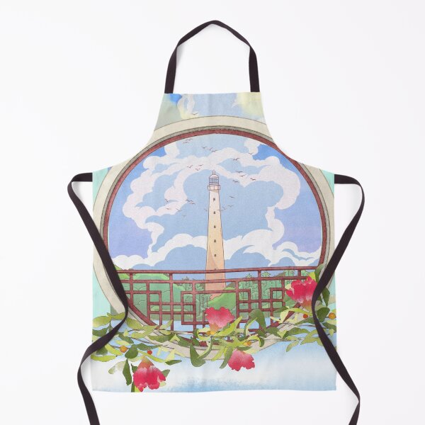Item preview, Dreamy Lighthouse Window // Daytime Sky // Digital Art designed and sold by StarryPopStuff.