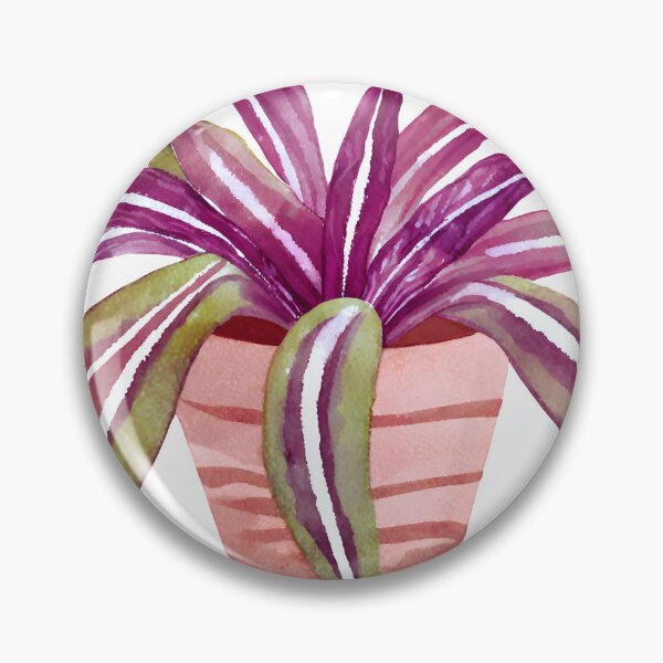 Item preview, Watercolor Tradescantia Sitara Plant designed and sold by Petalette.