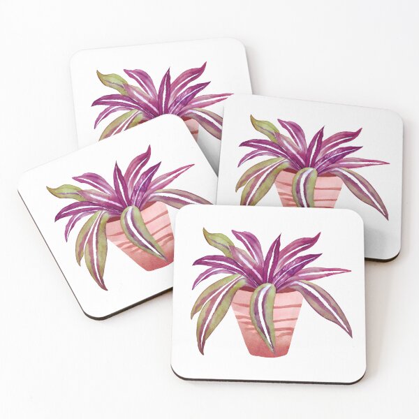 Item preview, Watercolor Tradescantia Sitara Plant designed and sold by Petalette.