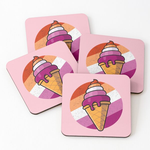 Item preview, Lesbian Pride Flag Ice Cream Cone designed and sold by everything4eva.