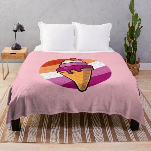 Item preview, Lesbian Pride Flag Ice Cream Cone designed and sold by everything4eva.