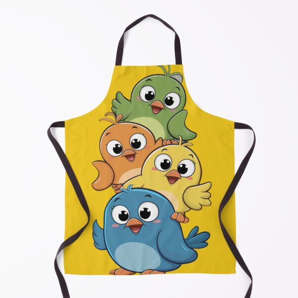 Item preview, Four cartoon birds stacked on top of each other. designed and sold by 123ks.