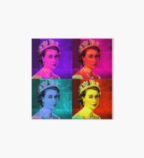 Queen Elizabeth II - Pop Art Art Board