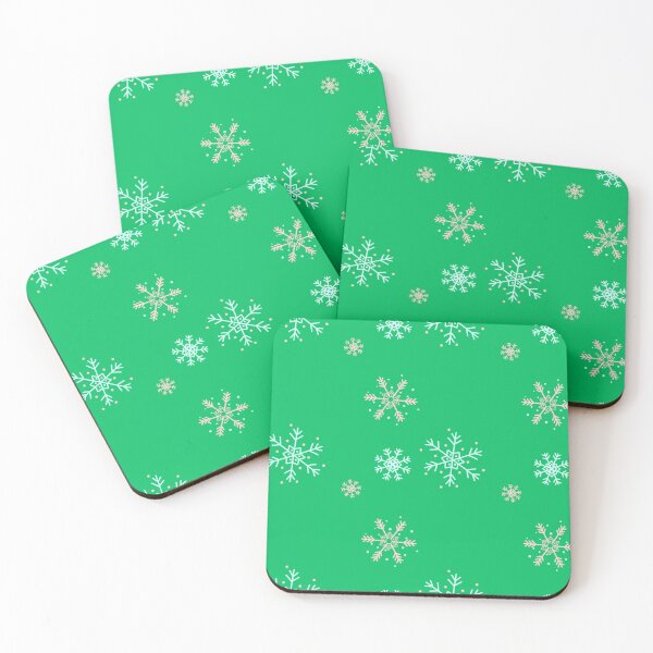 Item preview, Winter with green color: charming snowflake pattern designs designed and sold by Mr-M-2000.