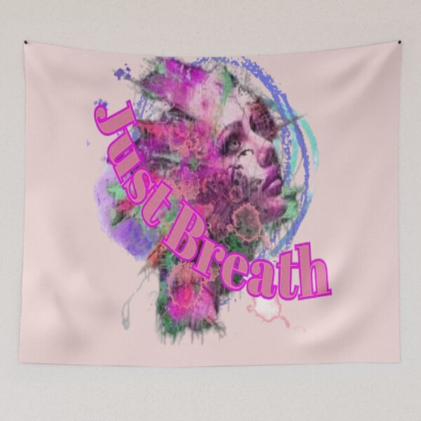 Item preview, Just Breath 2, Abstract design, Abstraction, bold colorful abstract playful design inspired by nature designed and sold by Adri Barnard.