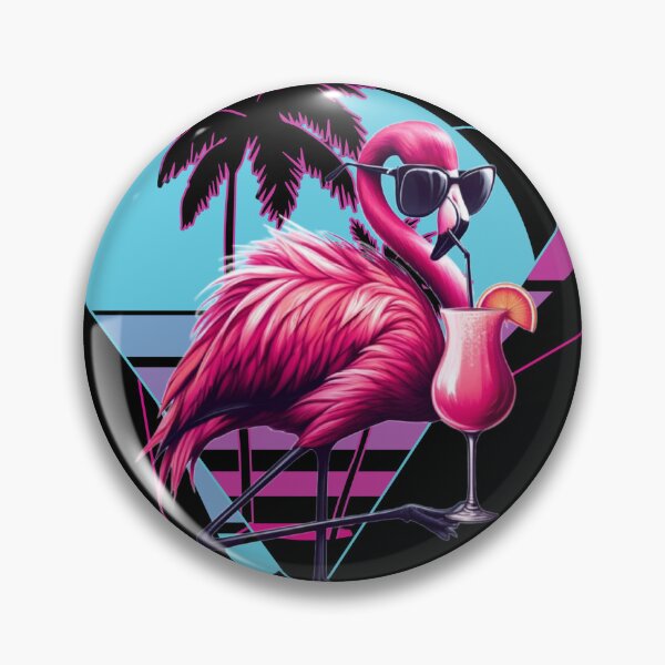 Artikelvorschau, Wenn ich betrunken bin, ist es ihre Schuld Retro Flamingo entworfen und verkauft von MilkyForest.