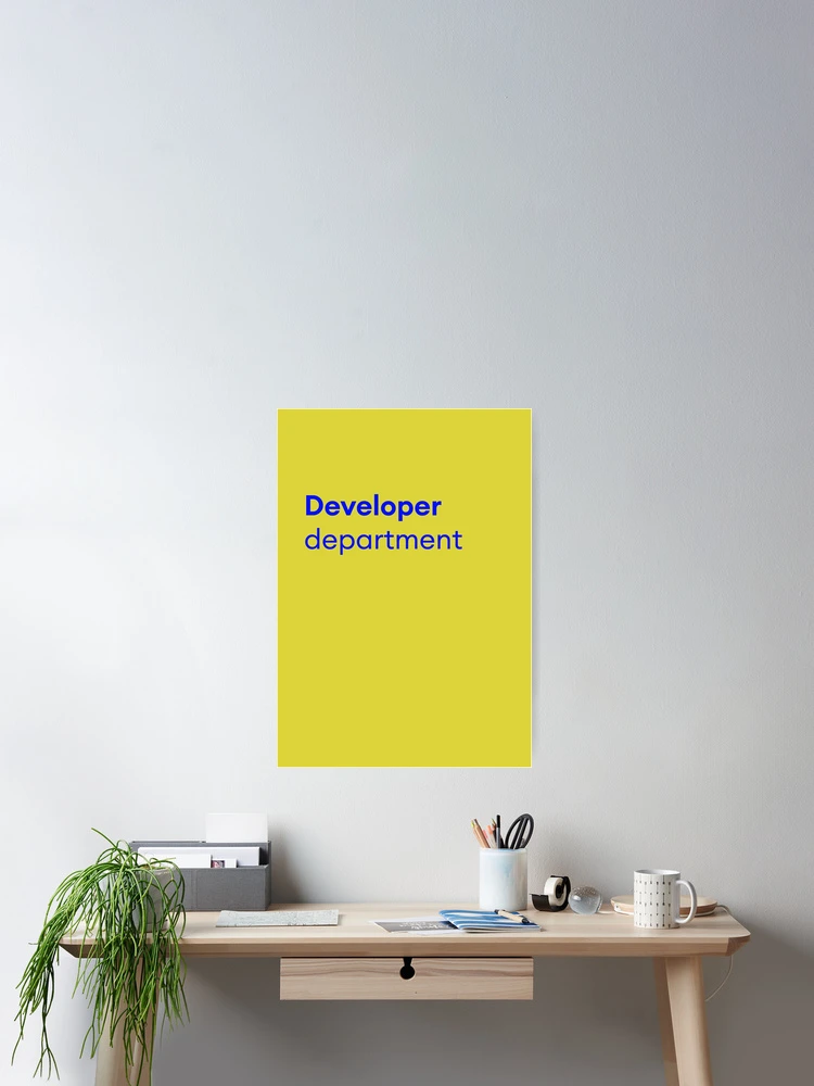 Thumbnail 2 of 3, Poster, Developer Department designed and sold by FastQuality.