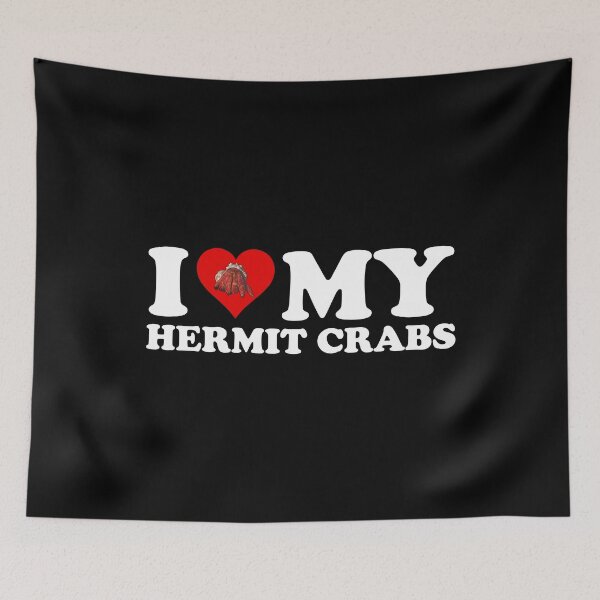 Item preview, I Love (Heart) My Hermit Crabs designed and sold by Cat Lady Designs.