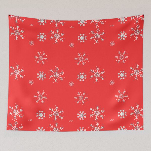 Item preview, Winter with red color: charming snowflake pattern designs designed and sold by Mr-M-2000.