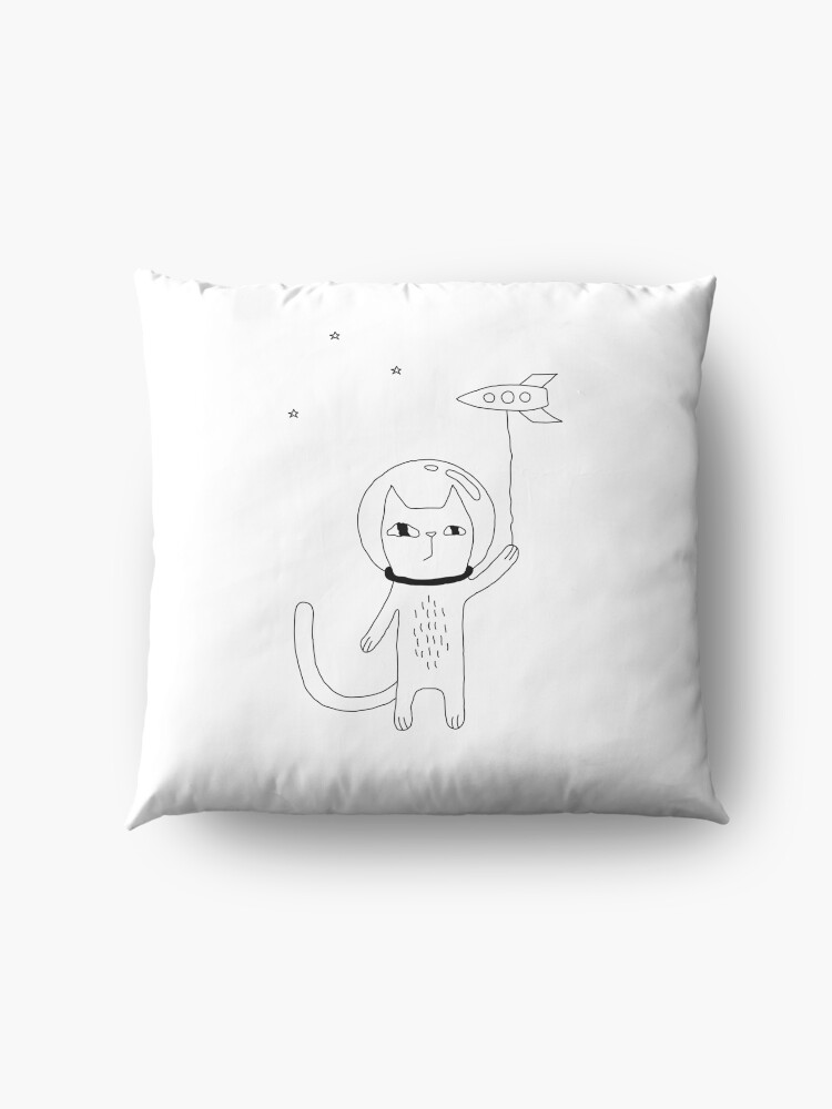 Alternate view of Space Cat Floor Pillow