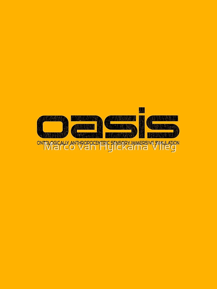 "OASIS (Ready Player One, Halliday, Anorak, Black)" Tshirt by marcovhv