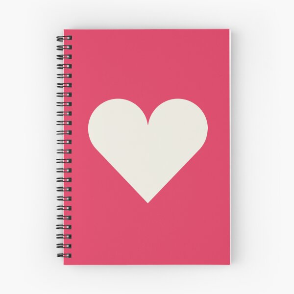 Item preview, Single CREAM LOVE HEART on a RASPBERRY PINK Background designed and sold by RachelMacht.