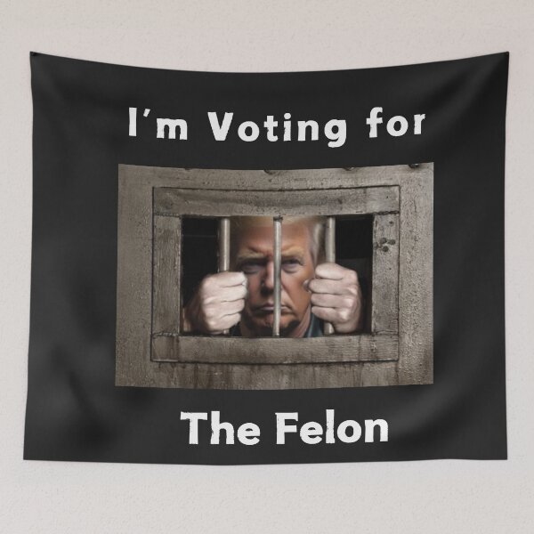 Item preview, I'm voting for this felon designed and sold by Goodies Galore.