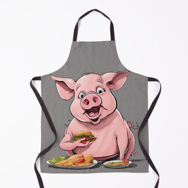 Item preview, Hungry pig indulging in a juicy burge designed and sold by Paweł Matysiak.
