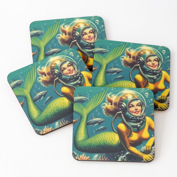 Item preview, Florida Retro Mermaid Series  designed and sold by FloridaWildOnes.