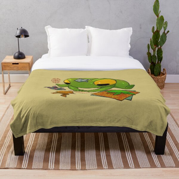 Item preview, cute frog making origami artwork asian style designed and sold by DingHuArt.