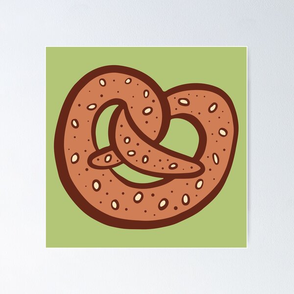 Item preview, German pretzel with salt designed and sold by Jess Schnell.