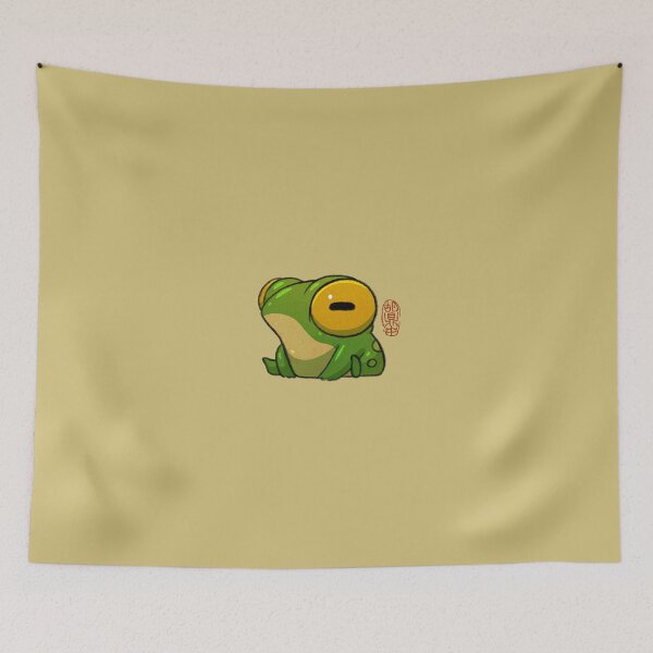 Item preview, cute baby chibi frog artwork asian style designed and sold by DingHuArt.