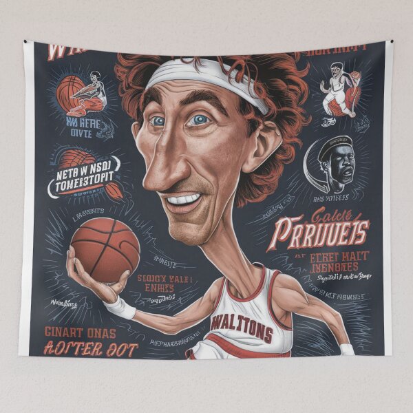 Item preview, Legendary Bill Walton: Iconic Basketball Great T-Shirt designed and sold by kirallshop.