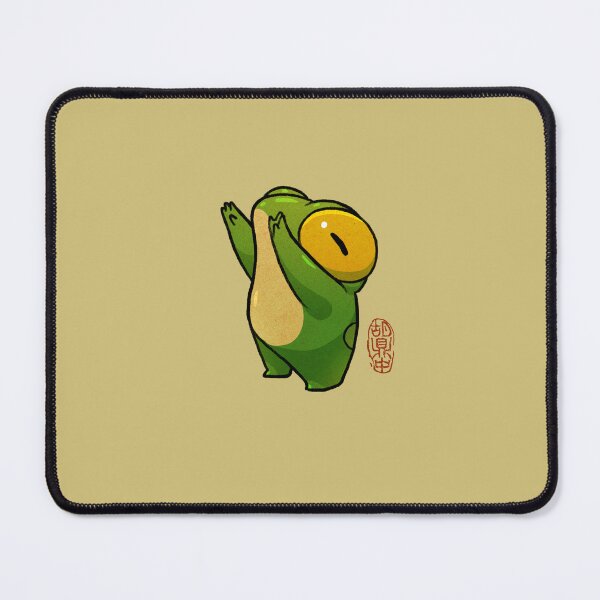 Item preview, cute baby chibi frog artwork asian style designed and sold by DingHuArt.