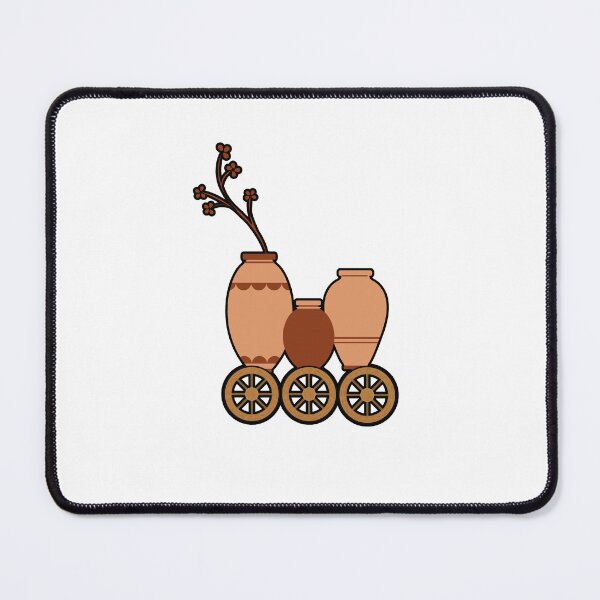 Item preview, pottery ceramic clay pots kiln artist floral love for pottery Stickers designed and sold by DesignYourWaystore.