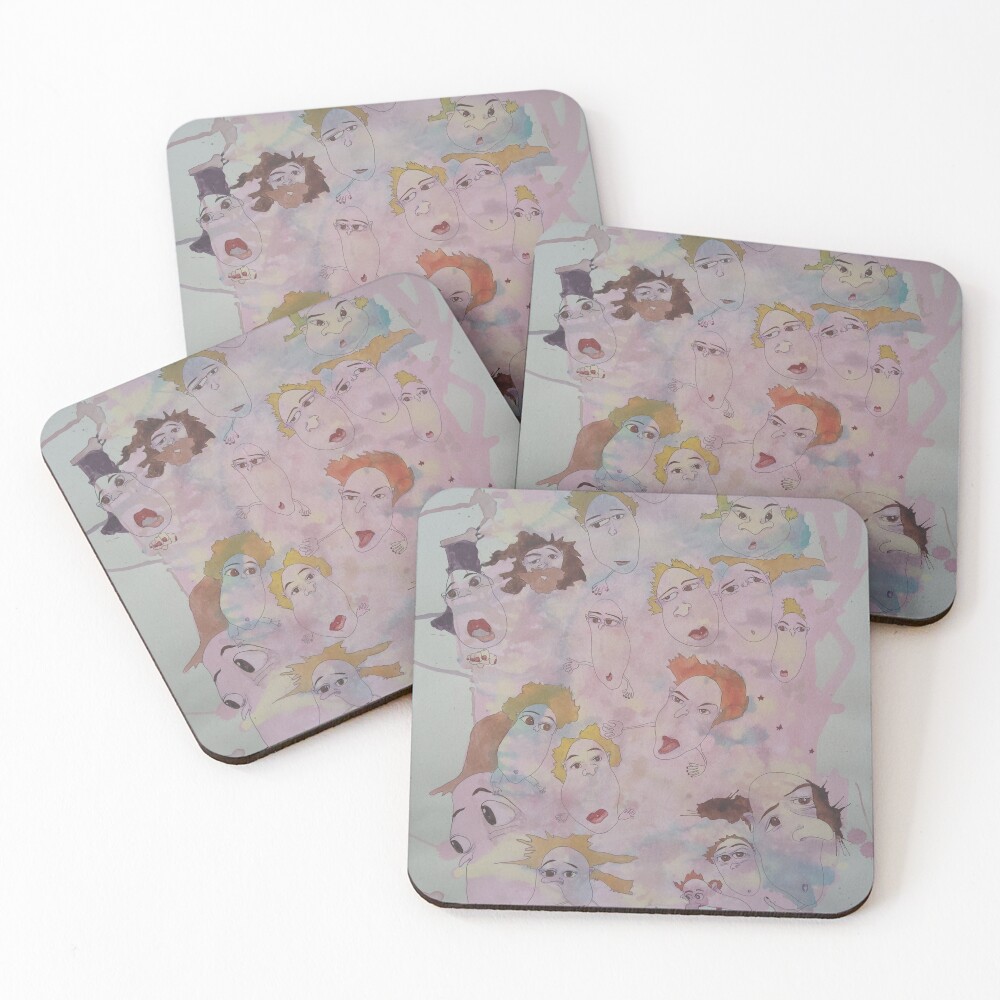 Item preview, Coasters (Set of 4) designed and sold by Rorschach68.
